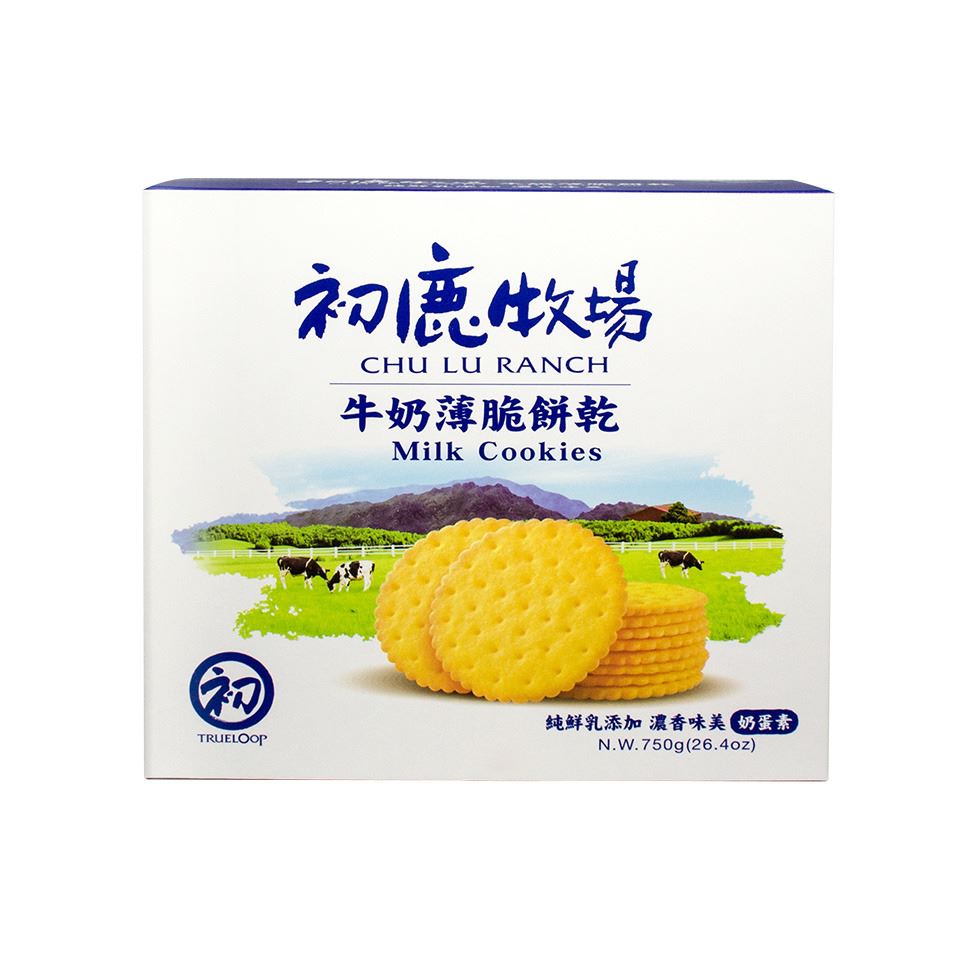 臺湾懐蕉 初鹿牧場》牛乳薄脆餅乾（750g）ミルククラッカー 《台湾☆お