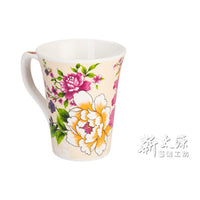 《Xintaiyuan》 (Taiwan flower cloth pattern) Safflower flower tea cup (Safflower flower cup - milky white) 《Taiwan souvenir》