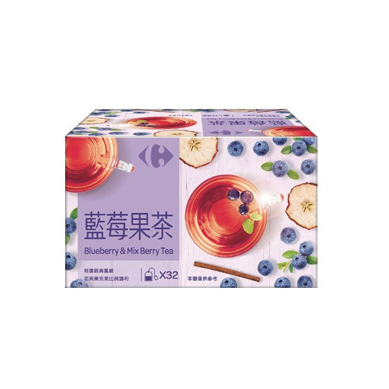 《家樂福》 藍莓果茶　3gx32入（ブルーベリーフルーツティー) 《台湾 お土産》
