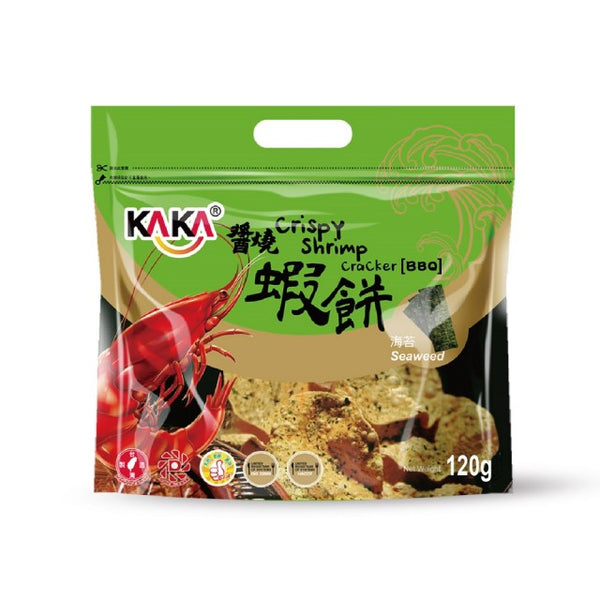 《KAKA》醬燒蝦餅-海苔120g（エビせん・海苔味） 《台湾 お土産》