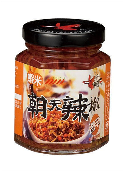《老騾子》食べるラー油（激辛エビ味）蝦米朝天辣椒(240g/罐) 《台湾 お土産》