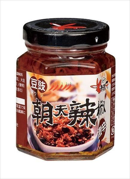 《老騾子》食べるラー油（激辛トウチ味）豆鼓朝天辣椒(240g/罐) 《台湾 お土産》
