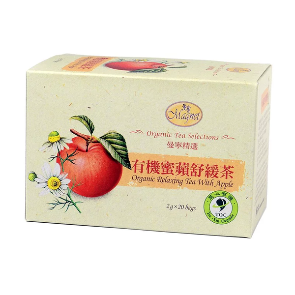 《曼寧花茶磁貼》有機蜜蘋果茶20粒/盒）（有機蜜蘋果茶）《台灣★訂購★伴手禮》