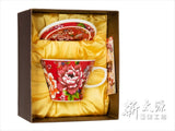 《新太源》（台湾花布柄）紅花貴族杯 （紅花ノビリテイカップ赤） 《台湾 お土産》