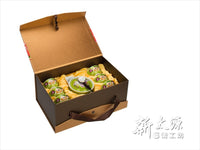 《新太源》（台湾花布柄）紅花一壺六杯禮盒 （紅花シックスカップフラワーポットギフト-緑） 《台湾 お土産》