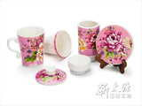 《新太源》（台湾花布柄）紅花伴手禮禮盒 （紅花ギフトセット-桃色） 《台湾 お土産》