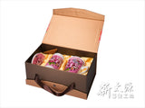 《新太源》（台湾花布柄）紅花伴手禮禮盒 （紅花ギフトセット-桃色） 《台湾 お土産》