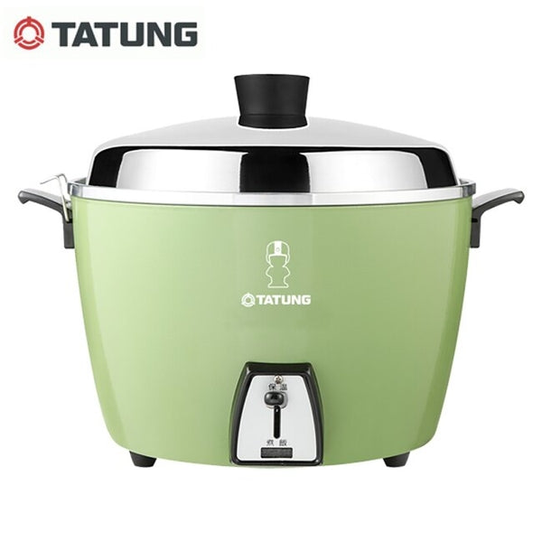 《TATUNG Datong》Electric pot★Stainless steel all-purpose electric rice cooker (for 10 people)★Datong boy engraved version★Green (TAC-10L-DGU)★《Taiwan on order》