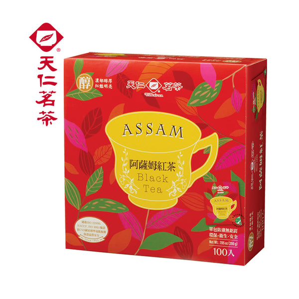 《Tenren Ming Tea》 Assava Black Tea 100 Anti-Tide Packs (Assam Black Tea/Moisture-proof Tea Bags) 《Taiwanese Souvenir》