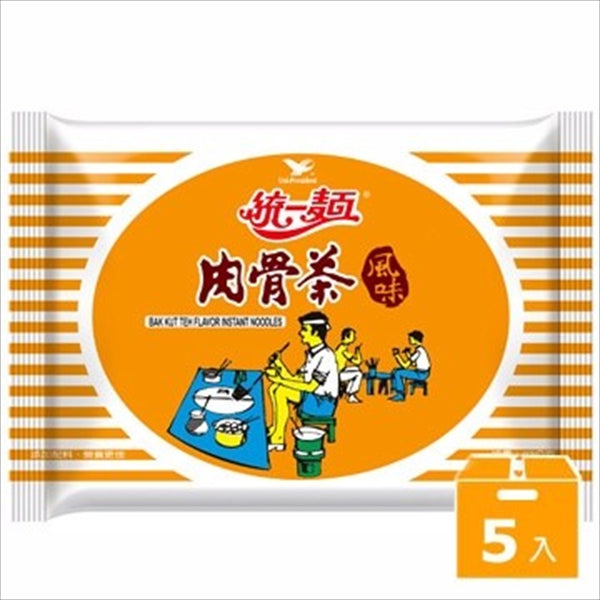 《統一》 肉骨茶風味 (93g×5袋 ) （豚骨風味・ラーメン） 《台湾B級グルメ お土産》